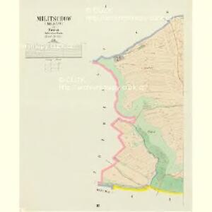 Militschow (Miličow) - c4665-1-001 - Kaiserpflichtexemplar der Landkarten des stabilen Katasters