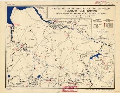 Hannover and Brement: billeting and control facilities for displaced persons (Section B)