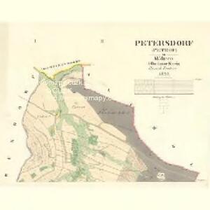 Petersdorf (Petrof) - m2272-1-001 - Kaiserpflichtexemplar der Landkarten des stabilen Katasters