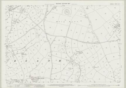 Cornwall XLIII.7 (includes: Duloe; Lanreath) - 25 Inch Map