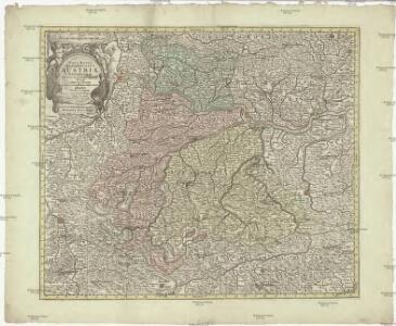 Nova mappa Archiducatus Austriae superioris ditiones in suos quadrantes divisas