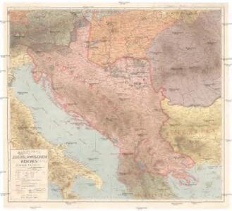 Handkarte des Jugoslawischen Reiches