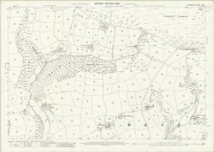 Devon XVI.14 (includes: Molland; West Anstey) - 25 Inch Map