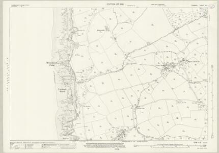 Cornwall III.11 (includes: Bude Stratton; Kilkhampton) - 25 Inch Map