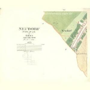 Neudorf (Nowawes) - m2195-1-006 - Kaiserpflichtexemplar der Landkarten des stabilen Katasters
