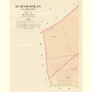 Schnobolin (Slawonin) - m2781-1-001 - Kaiserpflichtexemplar der Landkarten des stabilen Katasters