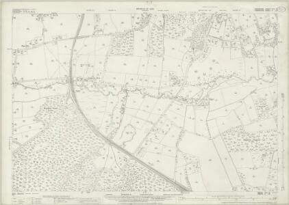 Berkshire XLII.12 (includes: East Woodhay; Enborne; Greenham; Highclere; Newbury) - 25 Inch Map