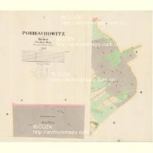 Pobieschowitz - c5855-1-001 - Kaiserpflichtexemplar der Landkarten des stabilen Katasters