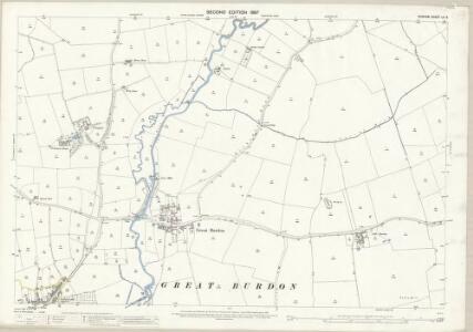 Durham LV.3 (includes: Barmpton; Darlington; Great Burdon; Morton Palms; Sadberge) - 25 Inch Map