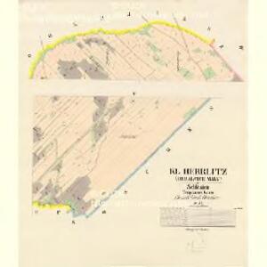 Klein Herrlitz (Heralcice Maly) - m1693-1-003 - Kaiserpflichtexemplar der Landkarten des stabilen Katasters