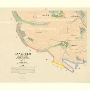 Langfeld (Dlouhypole) - c1144-1-004 - Kaiserpflichtexemplar der Landkarten des stabilen Katasters