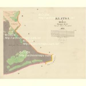Krziwe - m1398-1-004 - Kaiserpflichtexemplar der Landkarten des stabilen Katasters