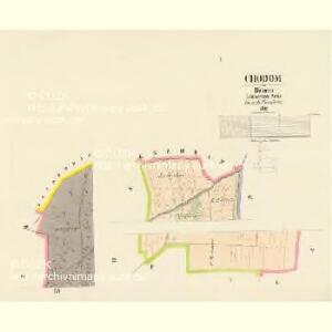 Chodom - c2552-1-001 - Kaiserpflichtexemplar der Landkarten des stabilen Katasters