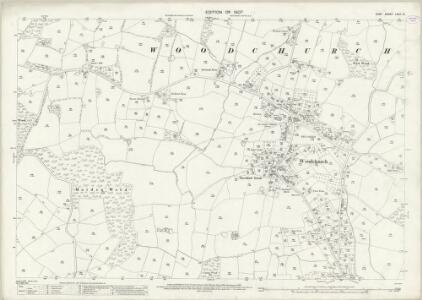Kent LXXII.10 (includes: Woodchurch) - 25 Inch Map