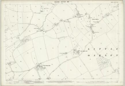Essex (1st Ed/Rev 1862-96) XXX.1 (includes: Great Oakley; Little Oakley) - 25 Inch Map