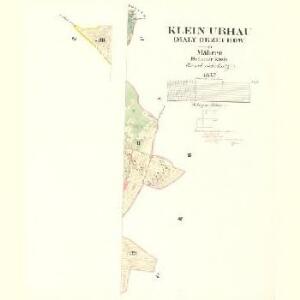 Klein Urhau (Maly Orzechow) - m2167-1-002 - Kaiserpflichtexemplar der Landkarten des stabilen Katasters