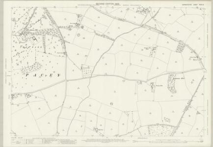 Warwickshire XXXIX.15 (includes: Bishops Tachbrook; Chesterton; Lighthorne; Moreton Morrell; Newbold Pacey) - 25 Inch Map