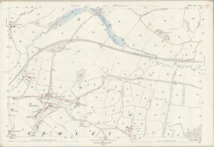 Wiltshire LXIX.1 (includes: Semley; West Tisbury) - 25 Inch Map