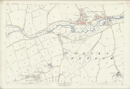 Suffolk LXXIII.3 (includes: Brent Eleigh; Milden; Monks Eleigh) - 25 Inch Map