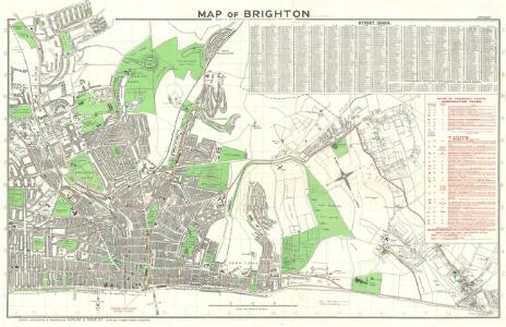 Map of Brighton Issued by the Brighton Corporation Publicity Committee