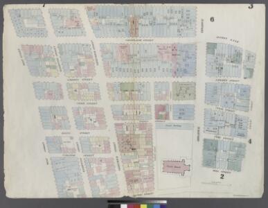[Plate 3: Map bounded by Dey Street, Broadway, Maiden Lane, Nassau Street, Wall Street, Broadway, Rector Street, West Street]