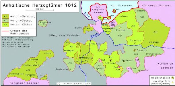Anhaltische Herzogtümer 1812