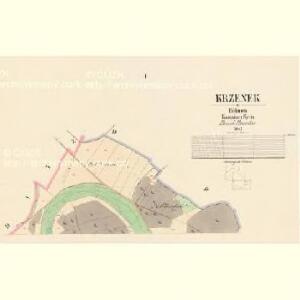 Krzenek - c3618-1-001 - Kaiserpflichtexemplar der Landkarten des stabilen Katasters