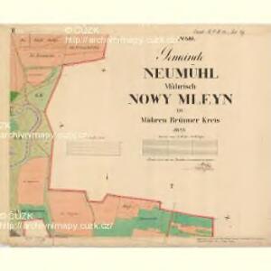Neumühl - m2054-1-003 - Kaiserpflichtexemplar der Landkarten des stabilen Katasters