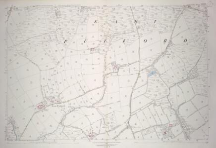 Devon XXVIII.15 (includes: Buckland Brewer; Bulkworthy; East Putford; West Putford) - 25 Inch Map