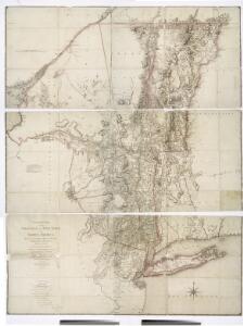 A chorographical map of the province of New-York in North America, divided into counties, manors, patents and townships : exhibiting likewise all the private grants of land made and located in that Province / compiled from actual surveys deposited in the