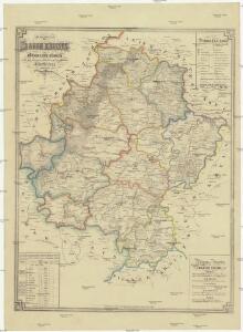 Karte des Saazer Kreises im Königreiche Böhmen