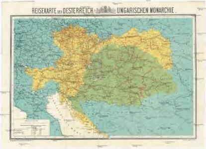 Reisekarte der Oesterreich. Ungarischen Monarchie