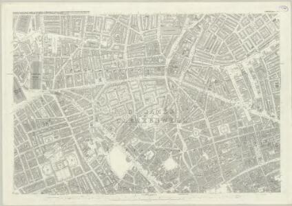 London (First Editions c1850s) XXVI (includes: Finsbury; Holborn; Islington; St Pancras) - 25 Inch Map