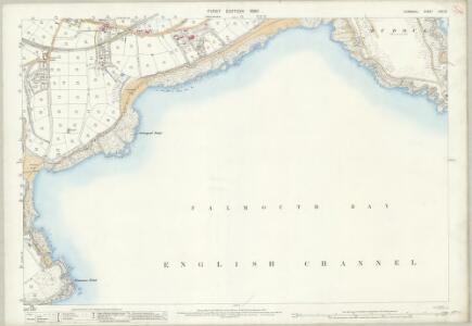 Cornwall LXXI.16 (includes: Falmouth) - 25 Inch Map