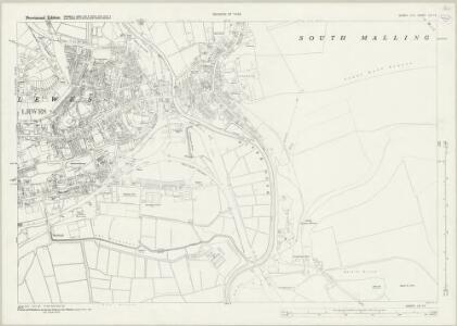Sussex LIV.14 (includes: Lewes; South Malling Without) - 25 Inch Map