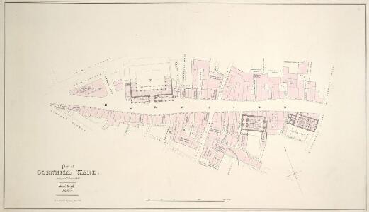 Plan of CORNHILL WARD Surveyed October 1833