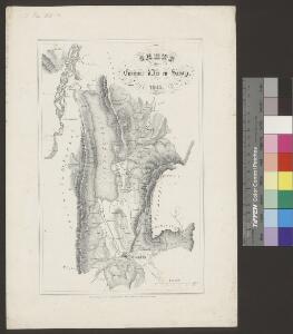 Carte des environs d'Aix en Savoye 1845