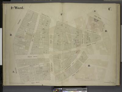 [1st Ward. Plate C: Map bounded by Exchange Place,    William Street, Wall Street, Hanover Street, Beaver Street, Stone Street,        Whitehall, Broadway; Including New Street, Broad Street, Marketfield Street,     South William Street]