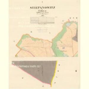 Stiepanowitz - c7778-1-001 - Kaiserpflichtexemplar der Landkarten des stabilen Katasters