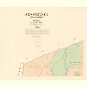 Jessernik (Jesernice) - m1092-1-001 - Kaiserpflichtexemplar der Landkarten des stabilen Katasters