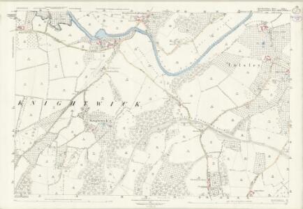 Herefordshire XXII.5 (includes: Doddenham; Knightwick; Lulsley; Whitbourne) - 25 Inch Map