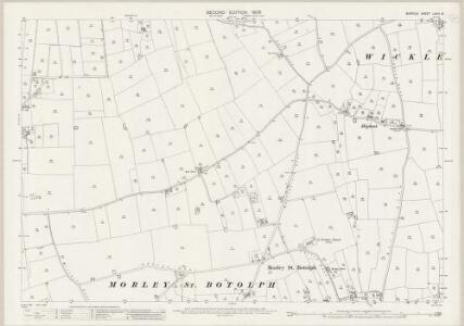 Norfolk LXXIII.16 (includes: Deopham; Morley; Wicklewood) - 25 Inch Map
