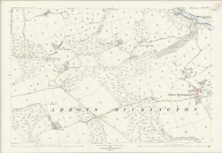 Devon XXXIX.7 (includes: Abbots Bickington; Bulkworthy; Milton Damerel; West Putford) - 25 Inch Map
