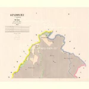 Opatowitz (Opatowic) - c5486-1-001 - Kaiserpflichtexemplar der Landkarten des stabilen Katasters