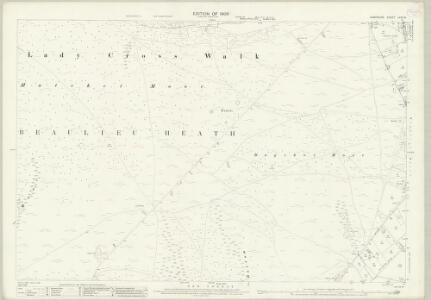 Hampshire and Isle of Wight LXXX.8 (includes: Beaulieu; East Boldre) - 25 Inch Map
