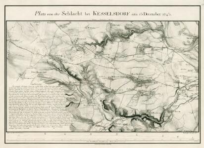 Plan von der Schlacht bei Kesselsdorf am 15. December 1745