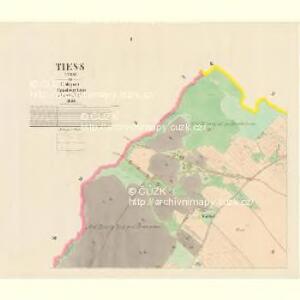 Tiess (Tis) - c7906-1-001 - Kaiserpflichtexemplar der Landkarten des stabilen Katasters
