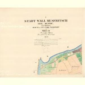 Wall.Meseritsch (Wal.Medřič) - m3264-1-001 - Kaiserpflichtexemplar der Landkarten des stabilen Katasters