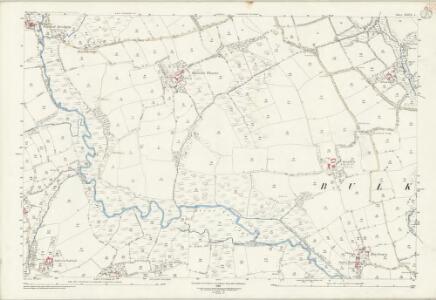Devon XXXIX.3 (includes: Abbots Bickington; Bulkworthy; East Putford; West Putford) - 25 Inch Map