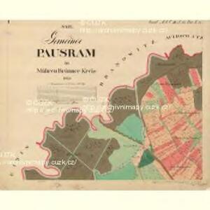 Pausram - m2391-1-001 - Kaiserpflichtexemplar der Landkarten des stabilen Katasters